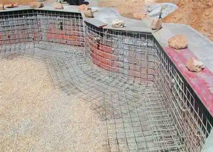 Piscina de hormigón armado