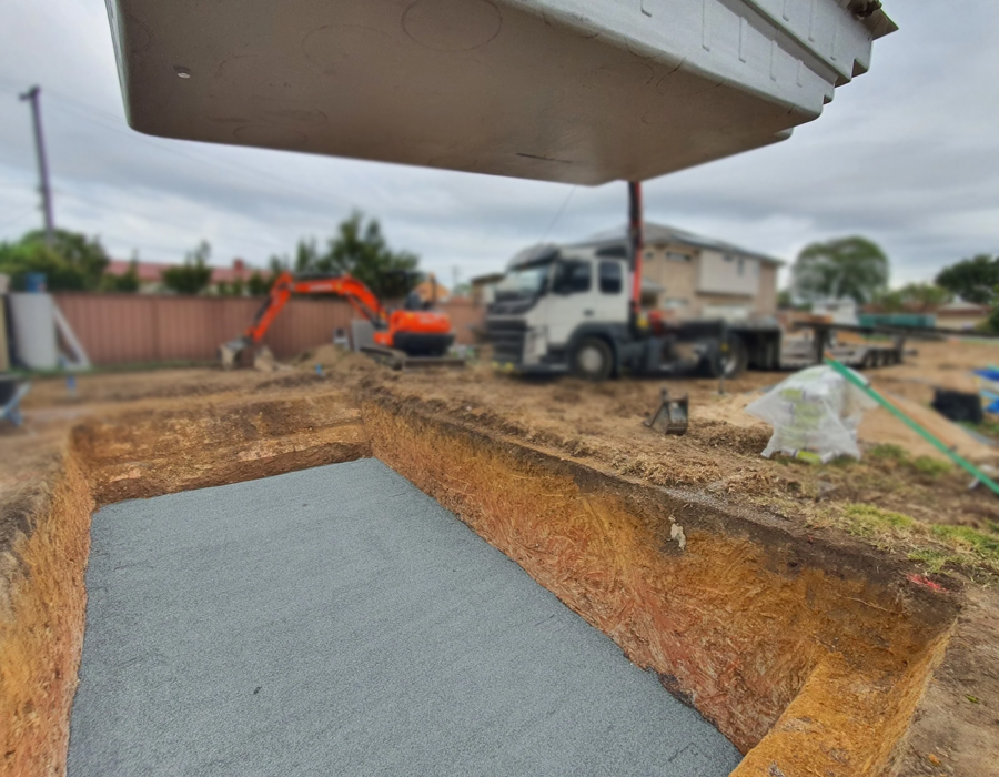 Preparación de terreno para piscina prefabricada o de obra
