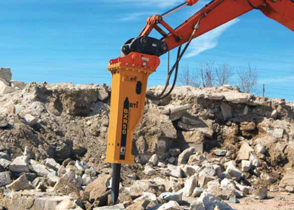 Rebajes en terreno con roca