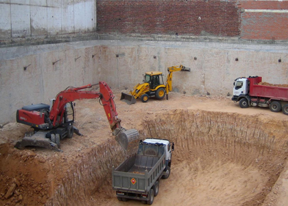 Excavaciones para viviendas