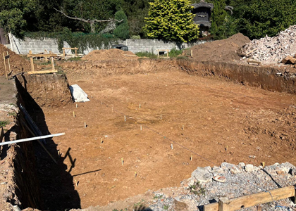 Excavación para vivienda unifamiliar